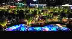 Customer story pictures projection mapping Jiang'an River floor projection