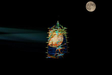 Barco QDX empowers Yongding Tower projection mapping show at Beijing Garden Expo Park