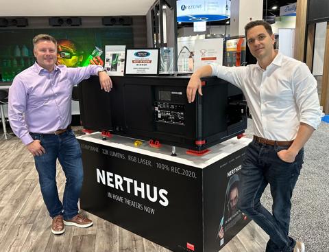 Nerthus at CEDIA Expo 2023 Denver taking home three awards. Projector Central Best of Show, CEDIA association Best New Hardware, and AVSForum Best of CEDIA