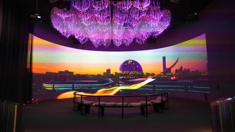ALEM AI International Center for Artificial Intelligence in Astana, Kazakhstan powered by Barco I600 and G100 projectors