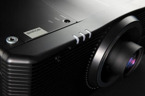 G100 top front with Barco logo and indicator lights