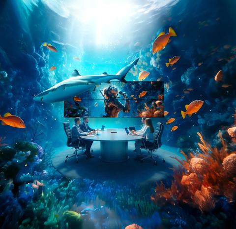 barco unisee ii boardroom and lobby campaign corporate