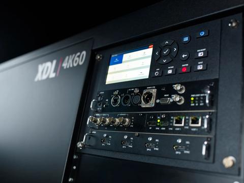 XDL user interface and connector panel, inputs, outputs