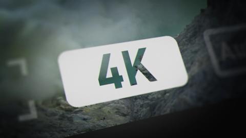 4K image resolution banner