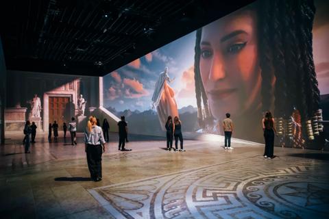 Barco I600 and UDM projectors power an immersive royal journey through time, where art and technology merge to resurrect the grandeur of Egypt’s last queen.