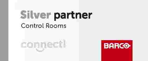 Barco control rooms connect partner program label icon logo