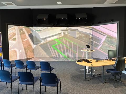 new Barco-powered VisLab environment in UFZ Leipzig using I600 projectors