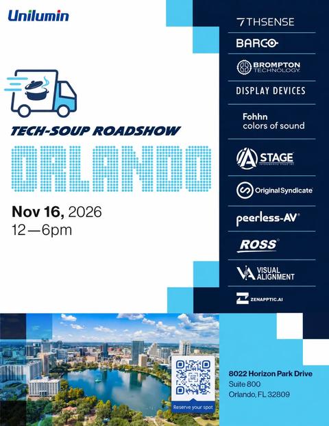Barco and Unilumin techsoup roadshow orlando florida