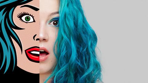 XT series campaign visual May 2019, no copy - pop-art - includes dot grid in background - Mastering the art of LED