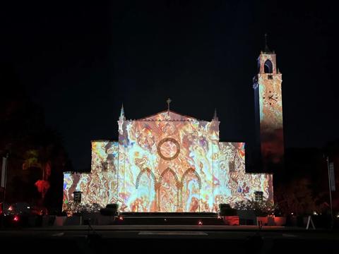 Projecting the soul of Loyola Marymount University, show “Anima Mundi: The Soul of the World”, powered by UDX