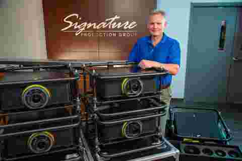 Signature Production Group Dave Schwarz and Barco G62 for rental industry
