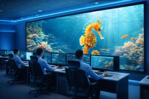 Barco UniSee 500+ lcd video wall corporate lobby and control room