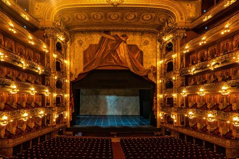 Teatro Colon, Colon Theater, one of the world's best opera houses, the cultural icon of Buenos Aires, originally opened 1857, Buenos Aires, Argentina