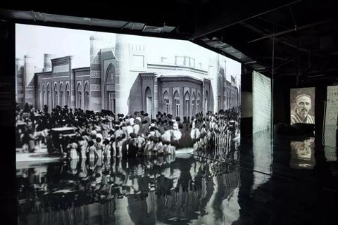 Pictures for customer "Jadid: Letters to Turkestan": an immersive multimedia exploration of Central Asian history in Uzbekistan with Barco G-series projectors