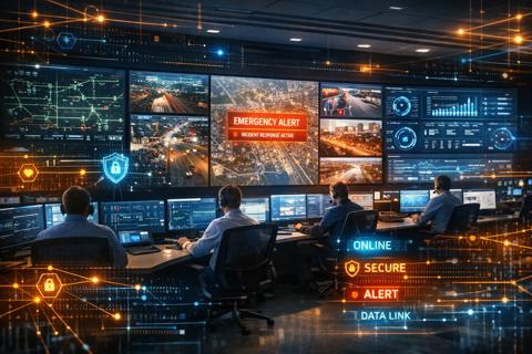 security control room visuals