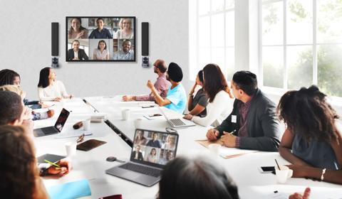 Q-SYS Large Meeting Room Barco