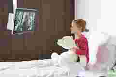 Barco JAO all-in-one medical display in a hospital room