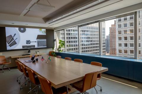 Barco and ClickShare showcase rich hybrid collaboration in Manhattan
