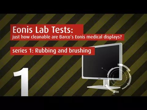 Just how cleanable are Barco's Eonis medical (clinical and dental) displays? Lab test video