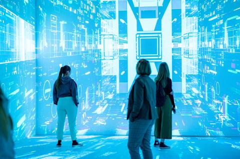 The Reel Store in Coventry, immersive experience, Machine Memoirs by Refik Anadol