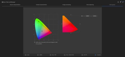 video wall manager changing primary colors infinipix led video walls processor