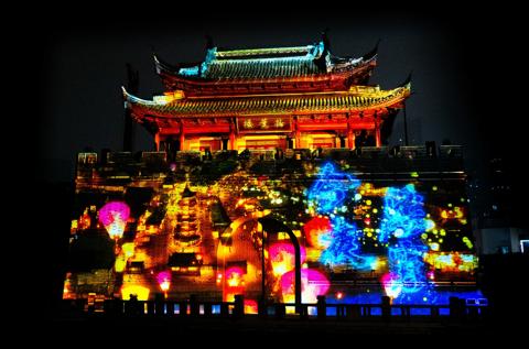 Wuxi nights wake to stories written in light along the Jiangnan Grand Canal with Liangxiao Tonight nighttime 3D mappings powered by Barco UDX projectors