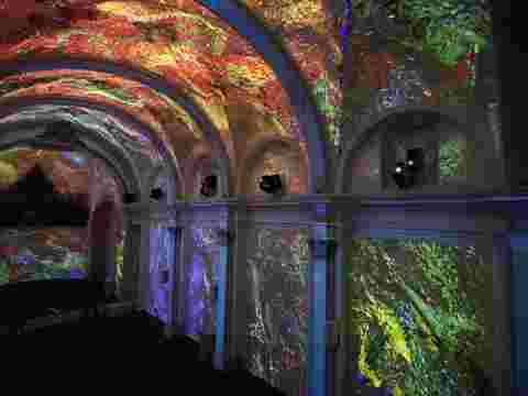 Pictures for customer story LUZ CUENCA an immersive show in THE CHURCH OF SAN MIGUEL  Spain with G60 projectors provided by Fluge AV