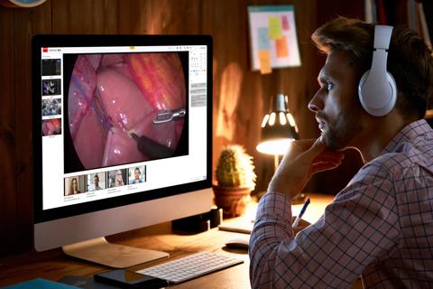 NexxisLive remote student, surgeon iMac