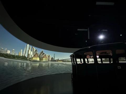 Full speed ahead for immersive seafarer education at EVERGREEN MARINE CORP with Barco FL40 projectors