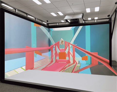CS Customer story Kawada Techno System Japan, Barco's projection VR system (Cave) enables advanced utilization of design data and accelerates digital transformation.