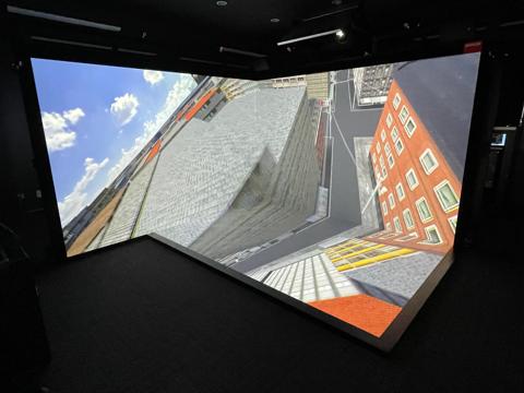 Customer story pictures of CAVE VR installation in Aichi Shukutoku University , Japan