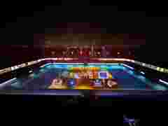 Pictures for customer story Game on at the Hockey India League with Barco projection