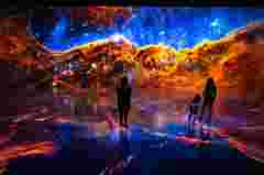 digital art experience in ARTECHOUSE Houston with Barco UDM and F80 projectors