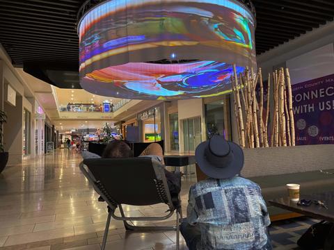 Public art sanctuary by David Aughenbaugh in the heart of the mall