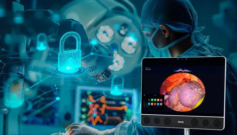 Cyber security in the digital OR - visual including Brilliant Assistant