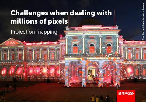 Download our projection mapping e-book - Challenges when dealing with millions of pixels