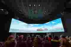 visitor center Port of Zeebrugge, with Barco projection and ClickShare