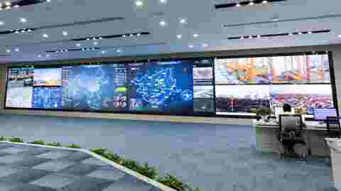 barco unisee lcd video wall in china belt and road project