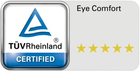 TruePix TP-i TUV certification 5-star rating eye comfort