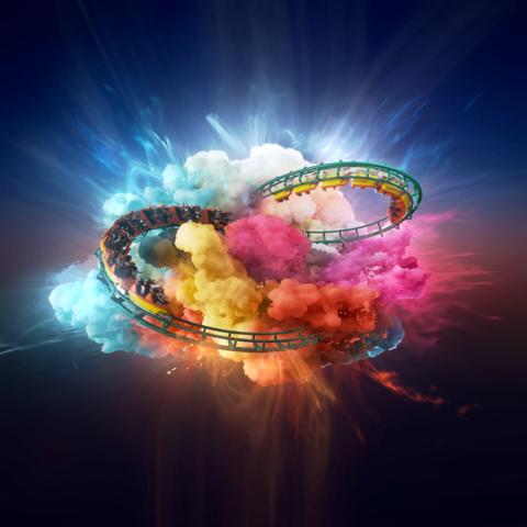Expanding the Experience - Rollercoaster campaign visual for Themed Entertainment