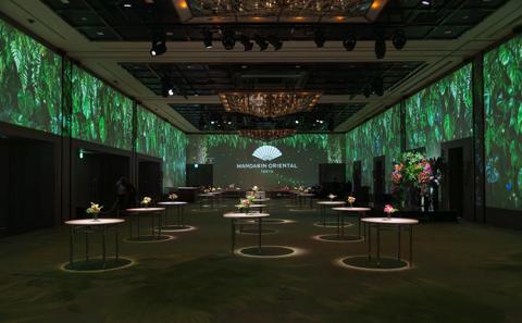 Mandarin Oriental Tokyo, A ballroom that surrounds you with wonder powered by Barco G62 projectors