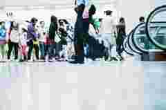 Airport security and surveillance stock images