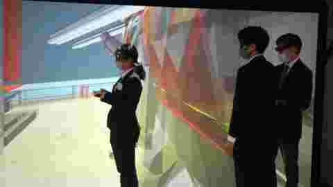 CS Customer story Kawada Techno System Japan, Barco's projection VR system (Cave) enables advanced utilization of design data and accelerates digital transformation.