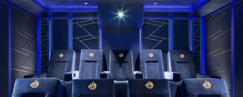 CHAMPION BOXER GIVES ROYAL TOUCH TO FAMILY HOME THEATER |