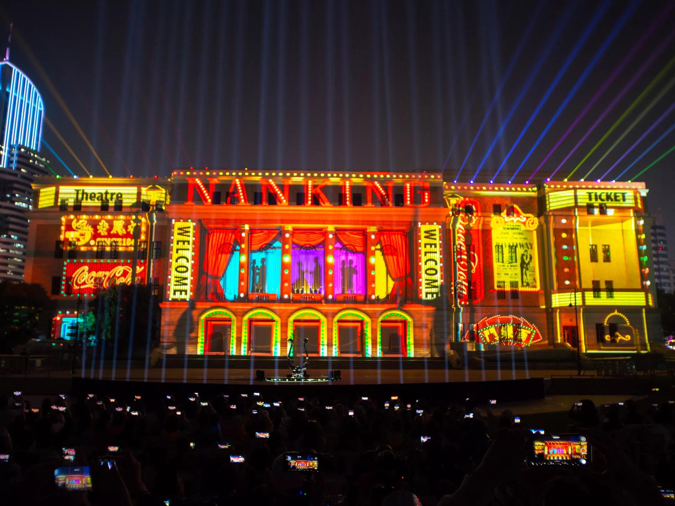 Animating historical art with a projection mapping show at