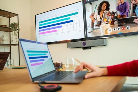 ClickShare video bar is built around you