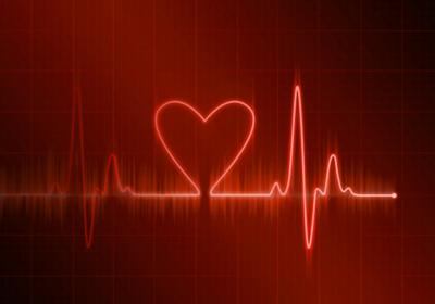 Illustration of an electrocardiogram with a heart shape - visualises Barco's Pulse processing platform