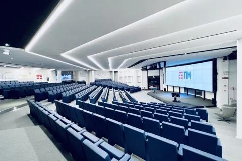 TIM auditorium customer story barco unisee