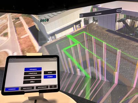 new Barco-powered VisLab environment in UFZ Leipzig using I600 projectors