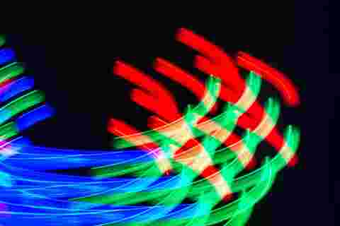 meditation multy color abstract wave blur lights in motion